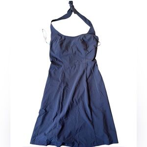 Athleta Black Sleeveless Dress‎ Size 4 Halter Tie